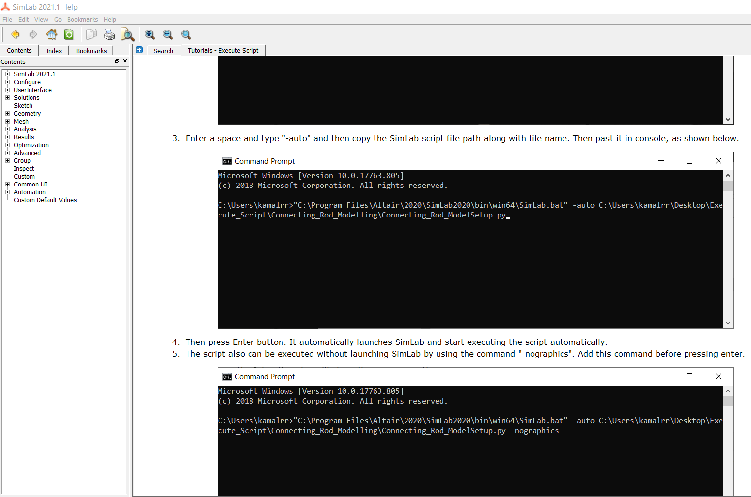 Code to automatically invoke simlab and run the python script - Compose -  Altair Products - Altair Community