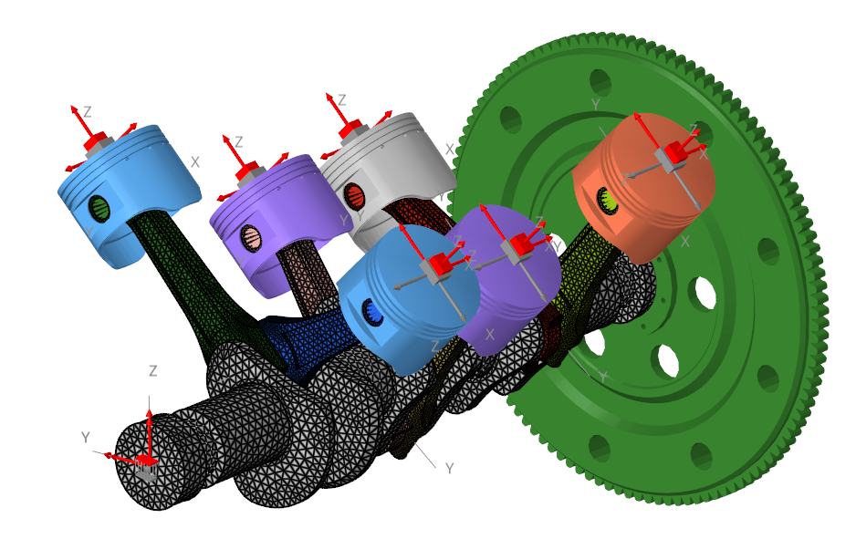 A wireframe of a machineDescription automatically generated